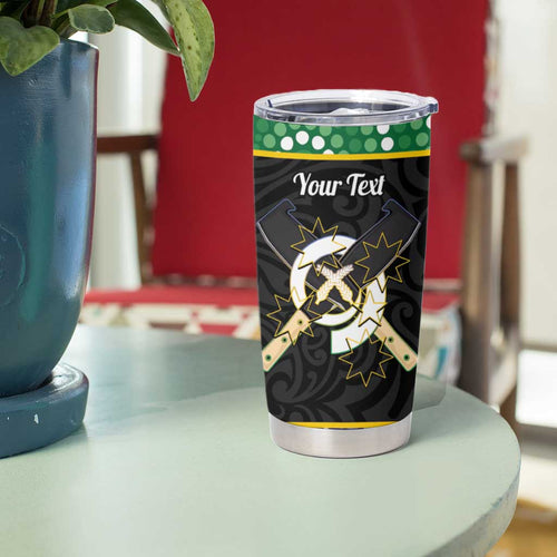 Personalised South Sea Islanders National Recognition Day Tumbler Cup Australia Aboriginal Vanuatu Pig Tusk