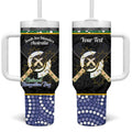 Personalised South Sea Islanders National Recognition Day Tumbler With Handle Australia Aboriginal Vanuatu Pig Tusk