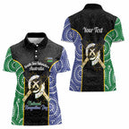 Personalised South Sea Islanders National Recognition Day Women Polo Shirt Australia Aboriginal Vanuatu Pig Tusk