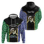 Personalised South Sea Islanders National Recognition Day Zip Hoodie Australia Aboriginal Vanuatu Pig Tusk