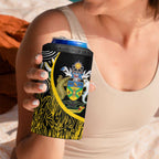 Australian South Sea Islanders National Recognition Day 4 in 1 Can Cooler Tumbler Solomon Islands And Vanuatu Culture