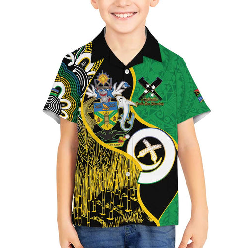 Australian South Sea Islanders National Recognition Day Family Matching Long Sleeve Bodycon Dress and Hawaiian Shirt Solomon Islands And Vanuatu Culture