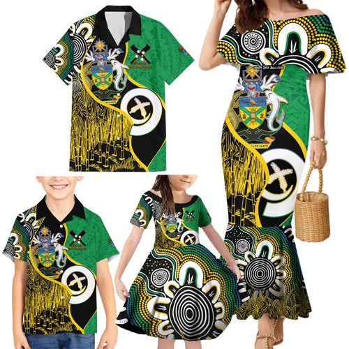 Australian South Sea Islanders National Recognition Day Family Matching Mermaid Dress and Hawaiian Shirt Solomon Islands And Vanuatu Culture