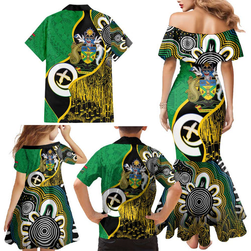 Australian South Sea Islanders National Recognition Day Family Matching Mermaid Dress and Hawaiian Shirt Solomon Islands And Vanuatu Culture