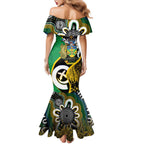 Australian South Sea Islanders National Recognition Day Family Matching Mermaid Dress and Hawaiian Shirt Solomon Islands And Vanuatu Culture