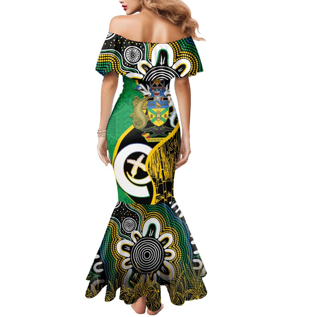 Australian South Sea Islanders National Recognition Day Family Matching Mermaid Dress and Hawaiian Shirt Solomon Islands And Vanuatu Culture