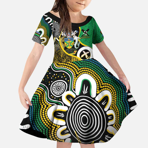 Australian South Sea Islanders National Recognition Day Family Matching Puletasi and Hawaiian Shirt Solomon Islands And Vanuatu Culture
