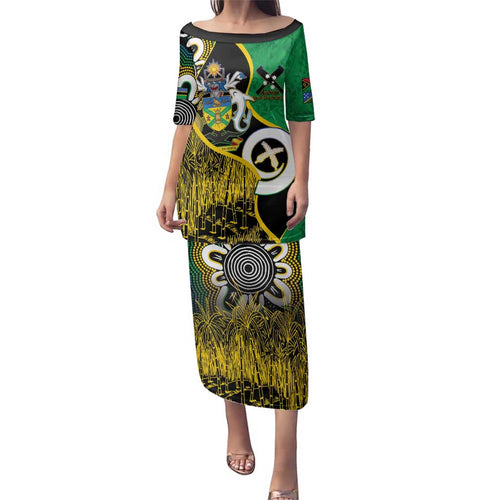 Australian South Sea Islanders National Recognition Day Family Matching Puletasi and Hawaiian Shirt Solomon Islands And Vanuatu Culture