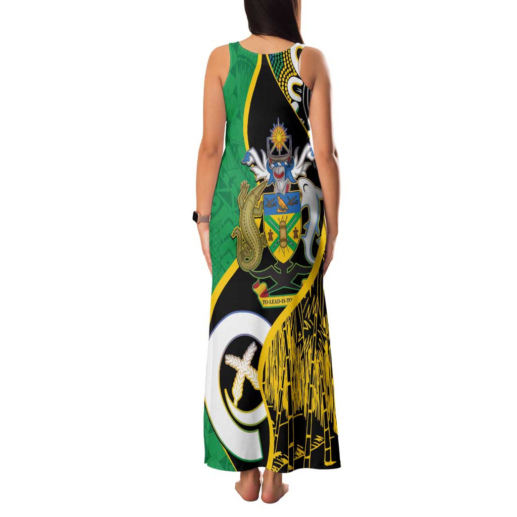 Australian South Sea Islanders National Recognition Day Family Matching Tank Maxi Dress and Hawaiian Shirt Solomon Islands And Vanuatu Culture