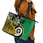 Australian South Sea Islanders National Recognition Day Leather Tote Bag Solomon Islands And Vanuatu Culture