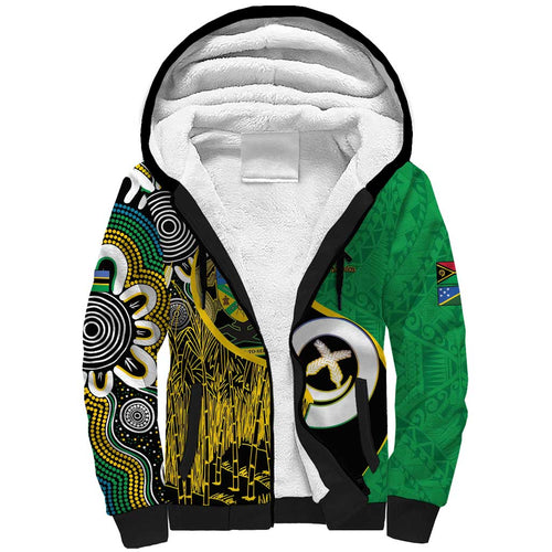 Australian South Sea Islanders National Recognition Day Sherpa Hoodie Solomon Islands And Vanuatu Culture
