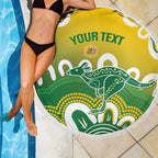 Custom Australia Socceroos Football Beach Blanket Come On Aussie