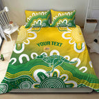 Custom Australia Socceroos Football Bedding Set Come On Aussie