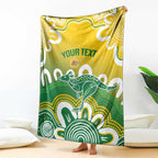Custom Australia Socceroos Football Blanket Come On Aussie