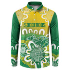Custom Australia Socceroos Football Button Sweatshirt Come On Aussie