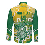 Custom Australia Socceroos Football Family Matching Long Sleeve Bodycon Dress and Hawaiian Shirt Come On Aussie