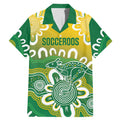 Custom Australia Socceroos Football Family Matching Mermaid Dress and Hawaiian Shirt Come On Aussie