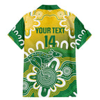 Custom Australia Socceroos Football Family Matching Mermaid Dress and Hawaiian Shirt Come On Aussie