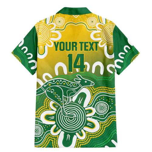Custom Australia Socceroos Football Family Matching Mermaid Dress and Hawaiian Shirt Come On Aussie