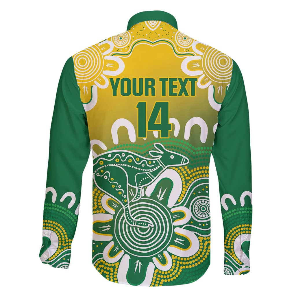Custom Australia Socceroos Football Family Matching Mermaid Dress and Hawaiian Shirt Come On Aussie