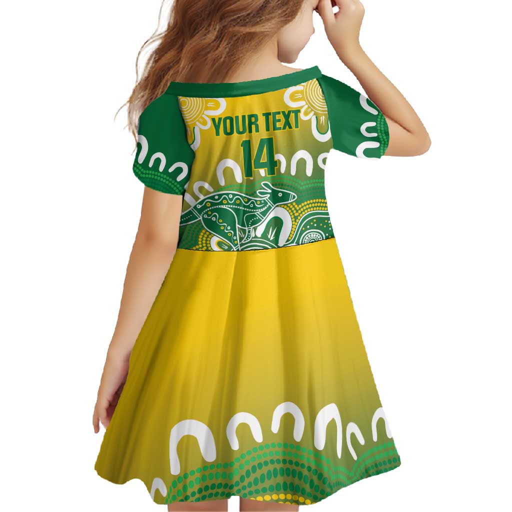 Custom Australia Socceroos Football Family Matching Off Shoulder Maxi Dress and Hawaiian Shirt Come On Aussie