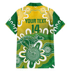 Custom Australia Socceroos Football Family Matching Off Shoulder Maxi Dress and Hawaiian Shirt Come On Aussie