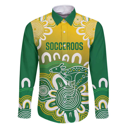 Custom Australia Socceroos Football Family Matching Off Shoulder Maxi Dress and Hawaiian Shirt Come On Aussie