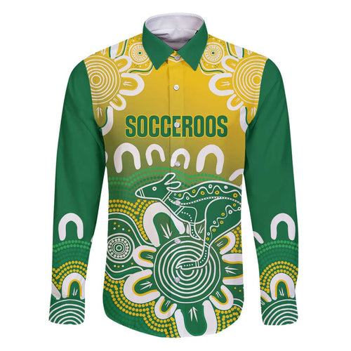 Custom Australia Socceroos Football Family Matching Puletasi and Hawaiian Shirt Come On Aussie