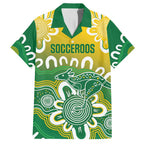 Custom Australia Socceroos Football Family Matching Tank Maxi Dress and Hawaiian Shirt Come On Aussie