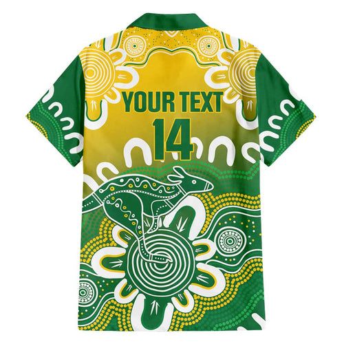 Custom Australia Socceroos Football Family Matching Tank Maxi Dress and Hawaiian Shirt Come On Aussie