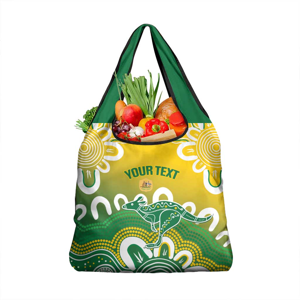 Custom Australia Socceroos Football Grocery Bag Come On Aussie