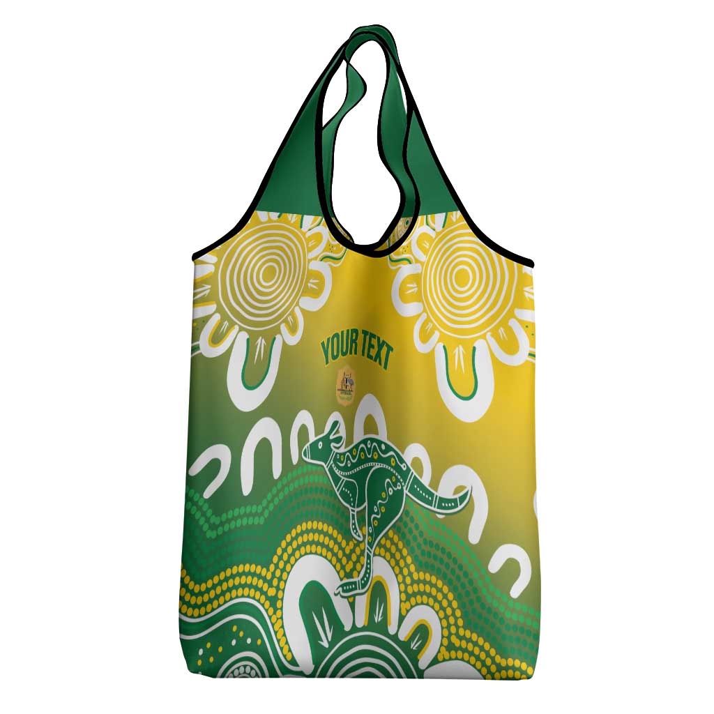 Custom Australia Socceroos Football Grocery Bag Come On Aussie