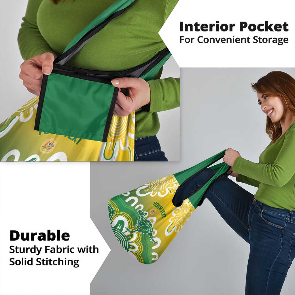 Custom Australia Socceroos Football Grocery Bag Come On Aussie