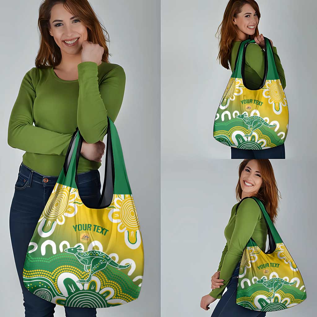 Custom Australia Socceroos Football Grocery Bag Come On Aussie