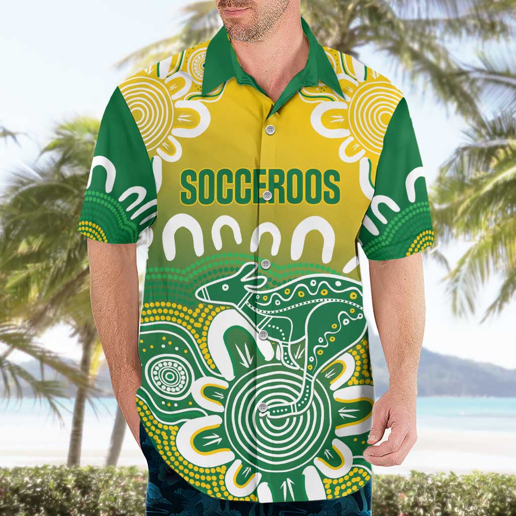Custom Australia Socceroos Football Hawaiian Shirt Come On Aussie
