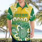 Custom Australia Socceroos Football Hawaiian Shirt Come On Aussie