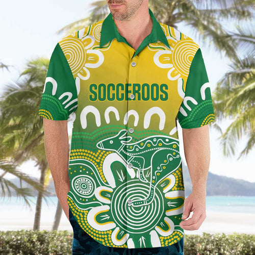 Custom Australia Socceroos Football Hawaiian Shirt Come On Aussie