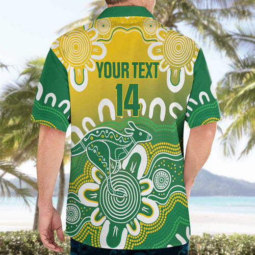 Custom Australia Socceroos Football Hawaiian Shirt Come On Aussie