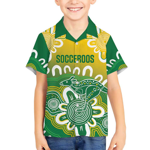 Custom Australia Socceroos Football Hawaiian Shirt Come On Aussie