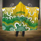 Custom Australia Socceroos Football Hooded Blanket Come On Aussie
