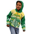 Custom Australia Socceroos Football Kid Hoodie Come On Aussie