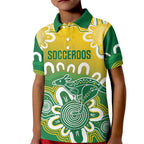 Custom Australia Socceroos Football Kid Polo Shirt Come On Aussie
