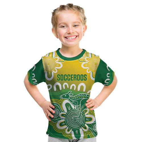 Custom Australia Socceroos Football Kid T Shirt Come On Aussie