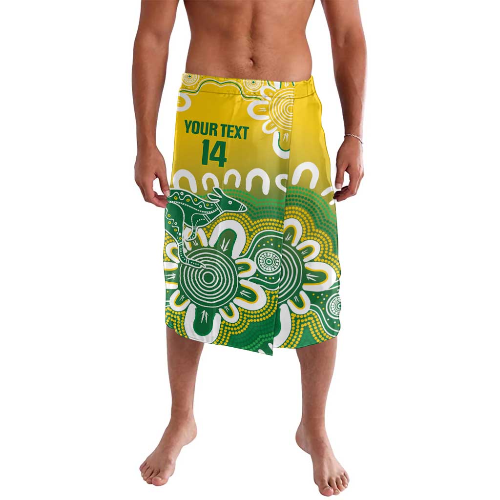 Custom Australia Socceroos Football Lavalava Come On Aussie