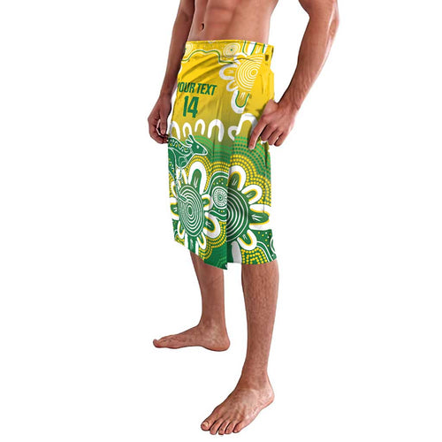 Custom Australia Socceroos Football Lavalava Come On Aussie
