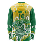 Custom Australia Socceroos Football Long Sleeve Shirt Come On Aussie