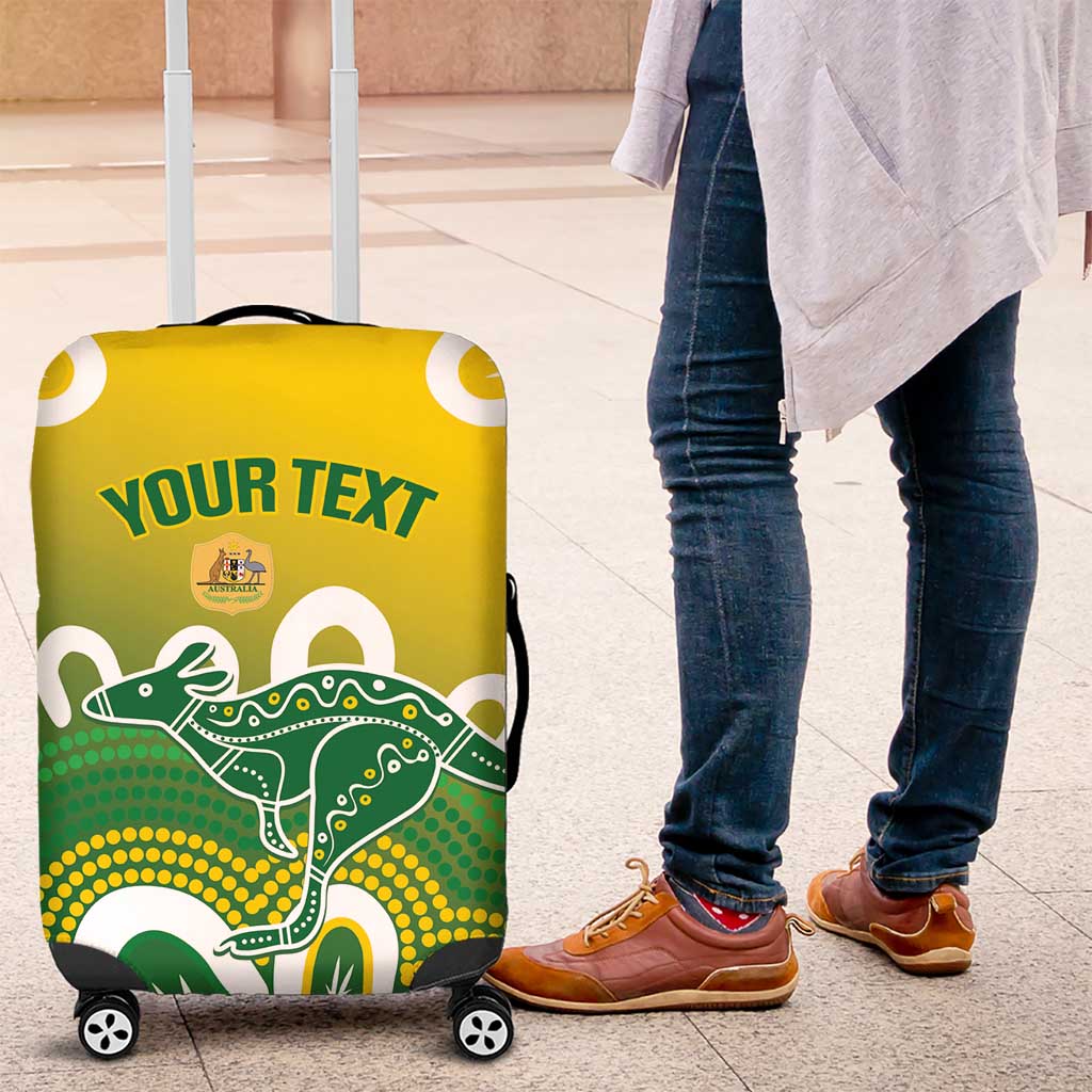 Custom Australia Socceroos Football Luggage Cover Come On Aussie