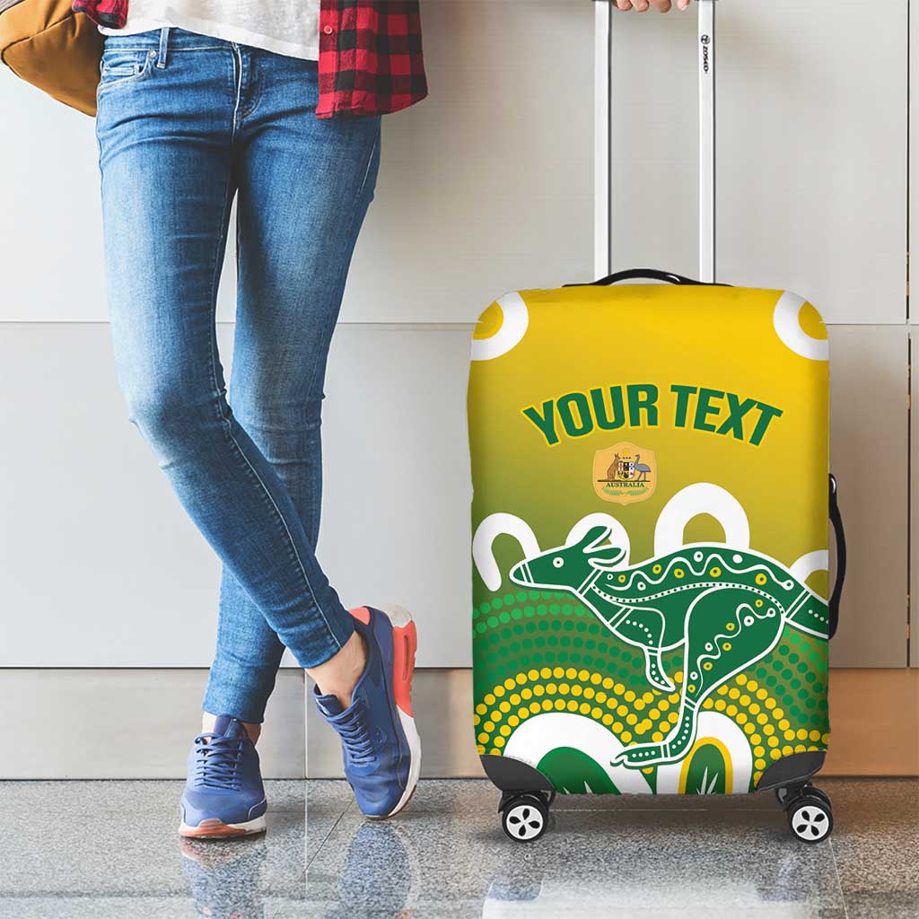 Custom Australia Socceroos Football Luggage Cover Come On Aussie