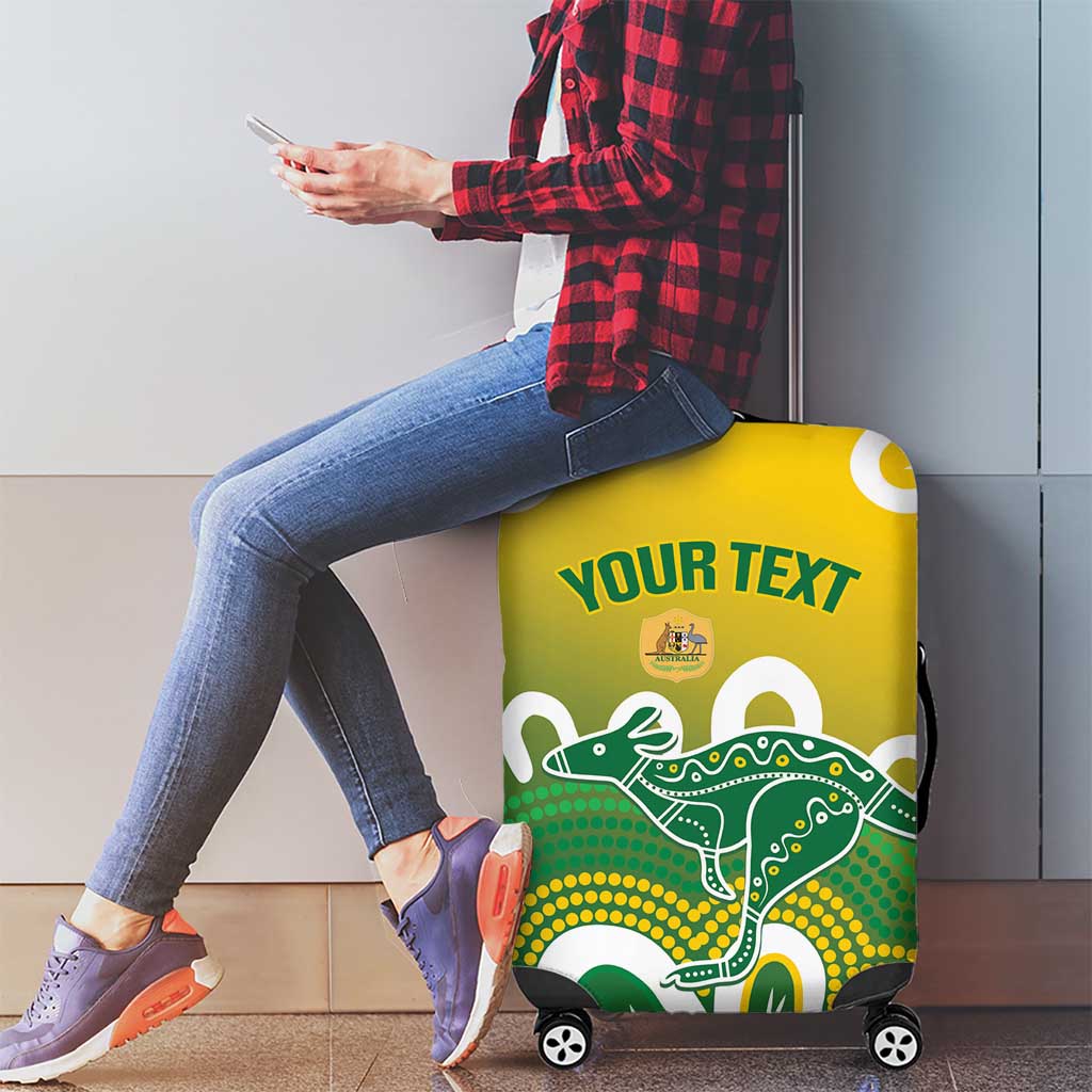 Custom Australia Socceroos Football Luggage Cover Come On Aussie
