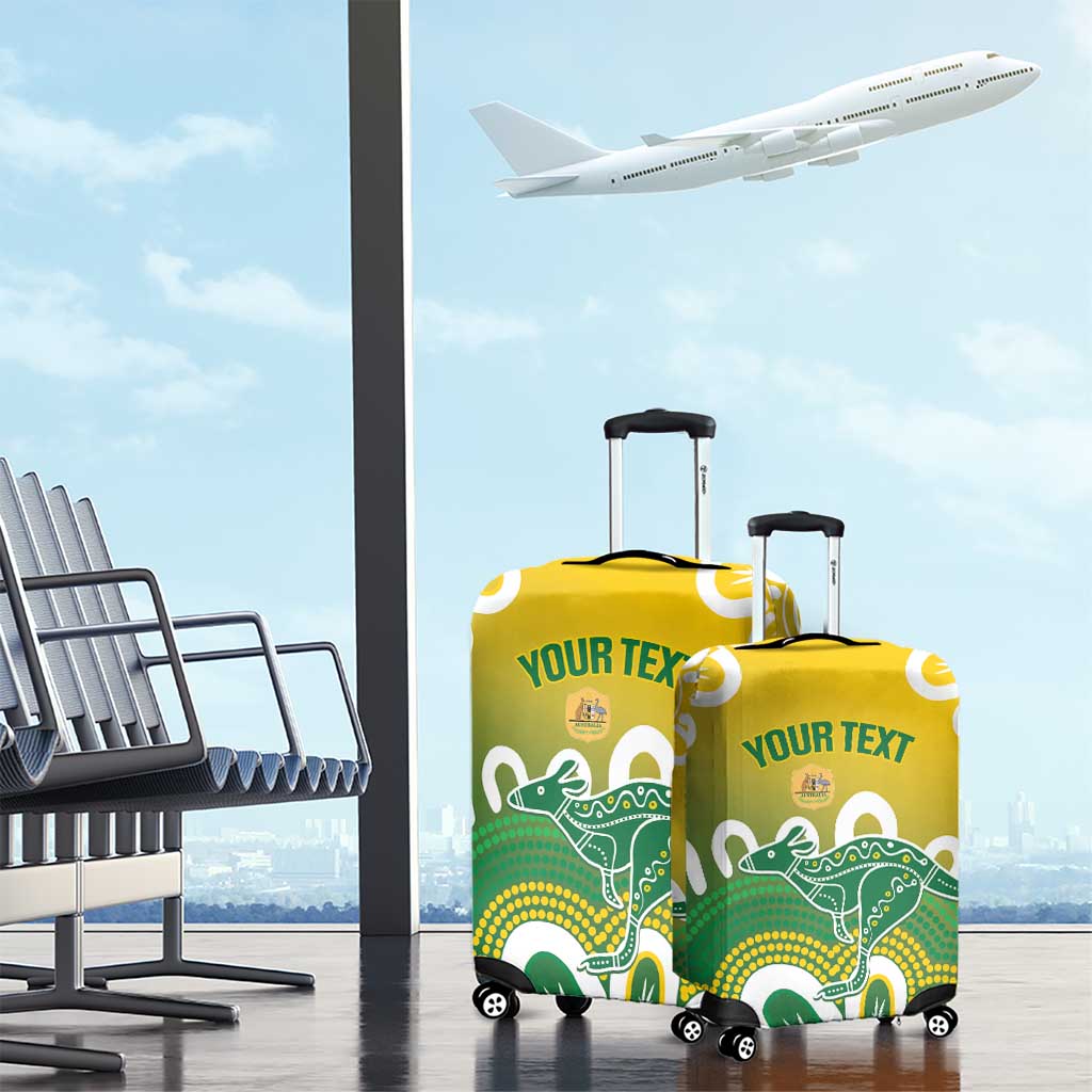 Custom Australia Socceroos Football Luggage Cover Come On Aussie
